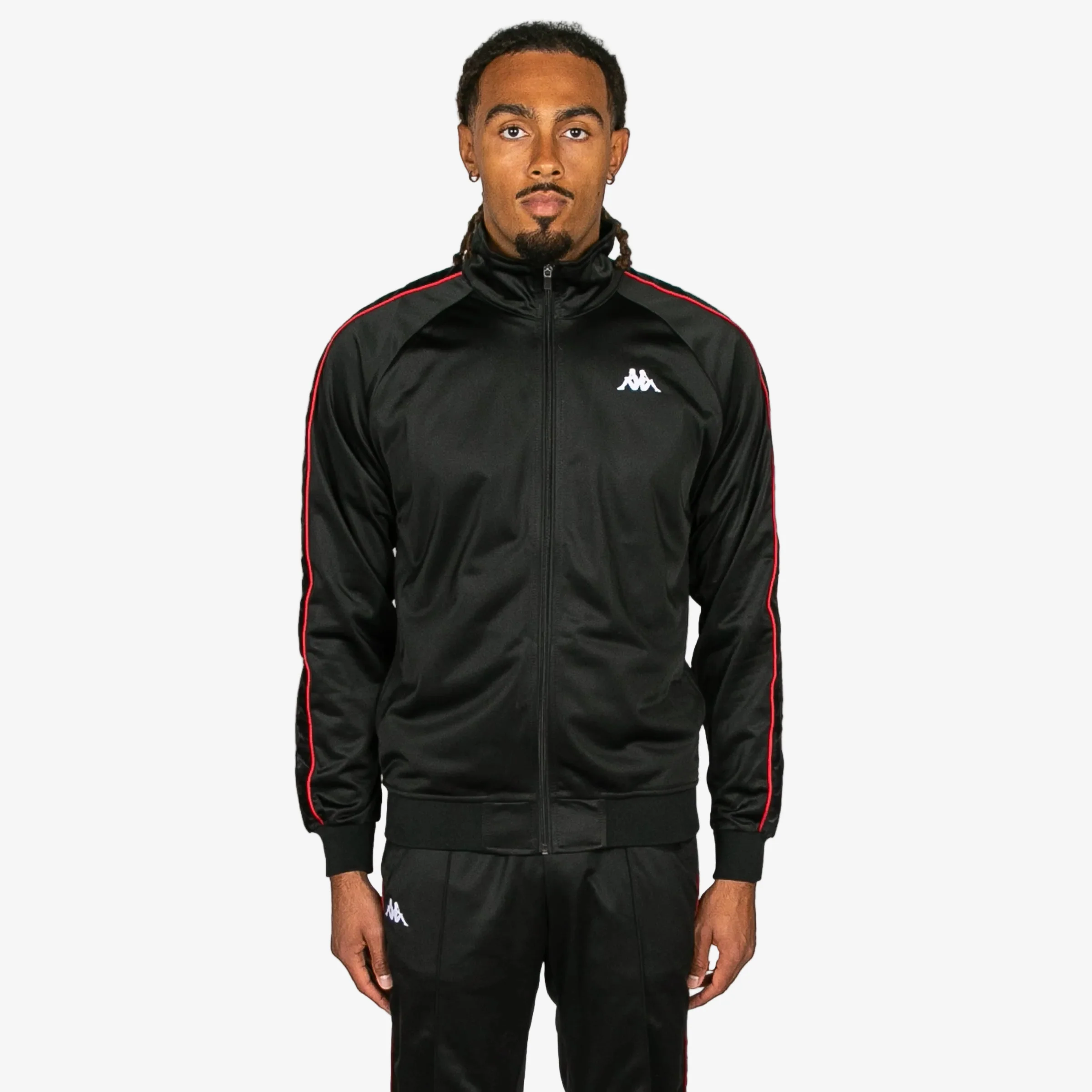 222 Banda Anniston Slim Jacket - Black Red Racing White - Image 5