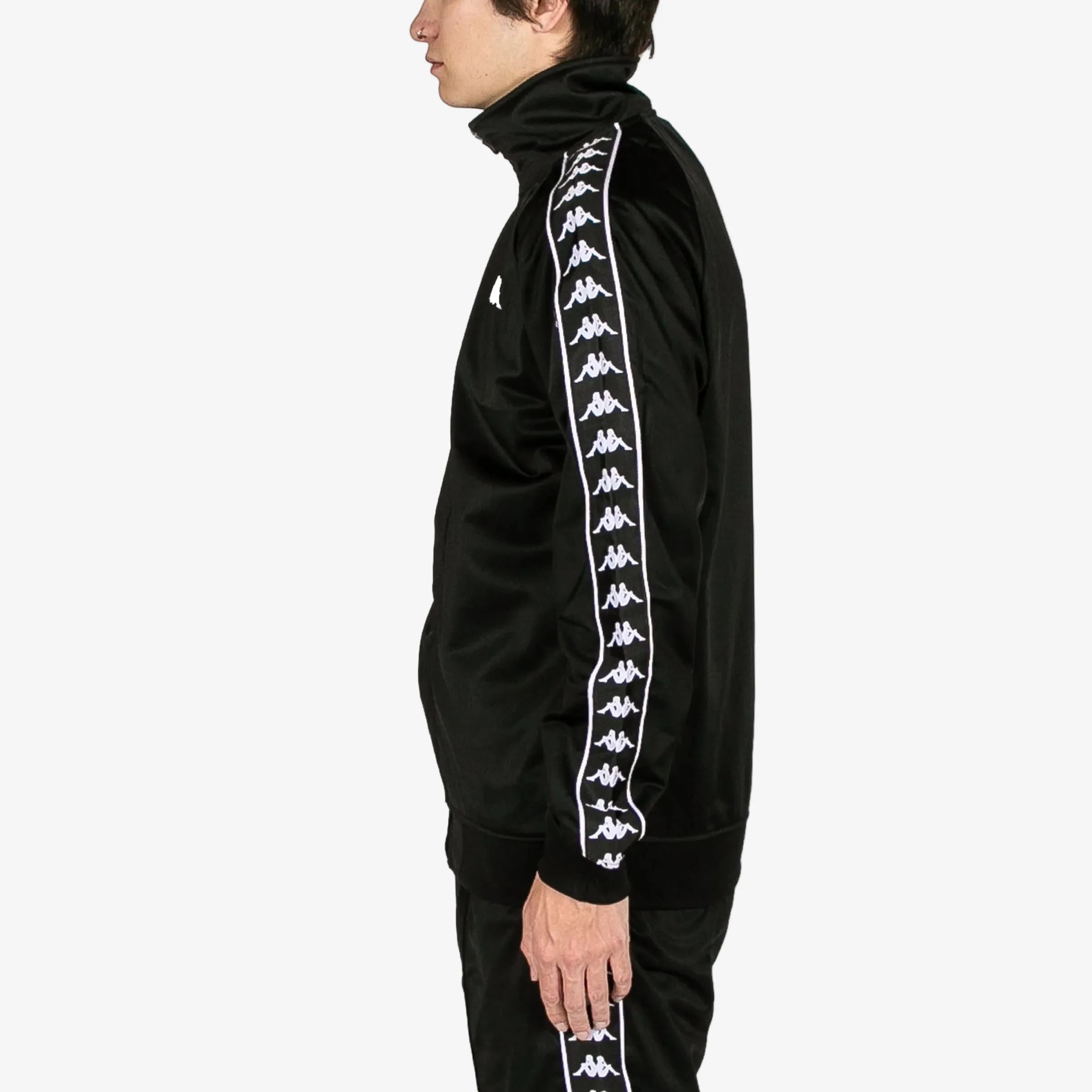 222 Banda Anniston Track Jacket - Black / Black - Image 3