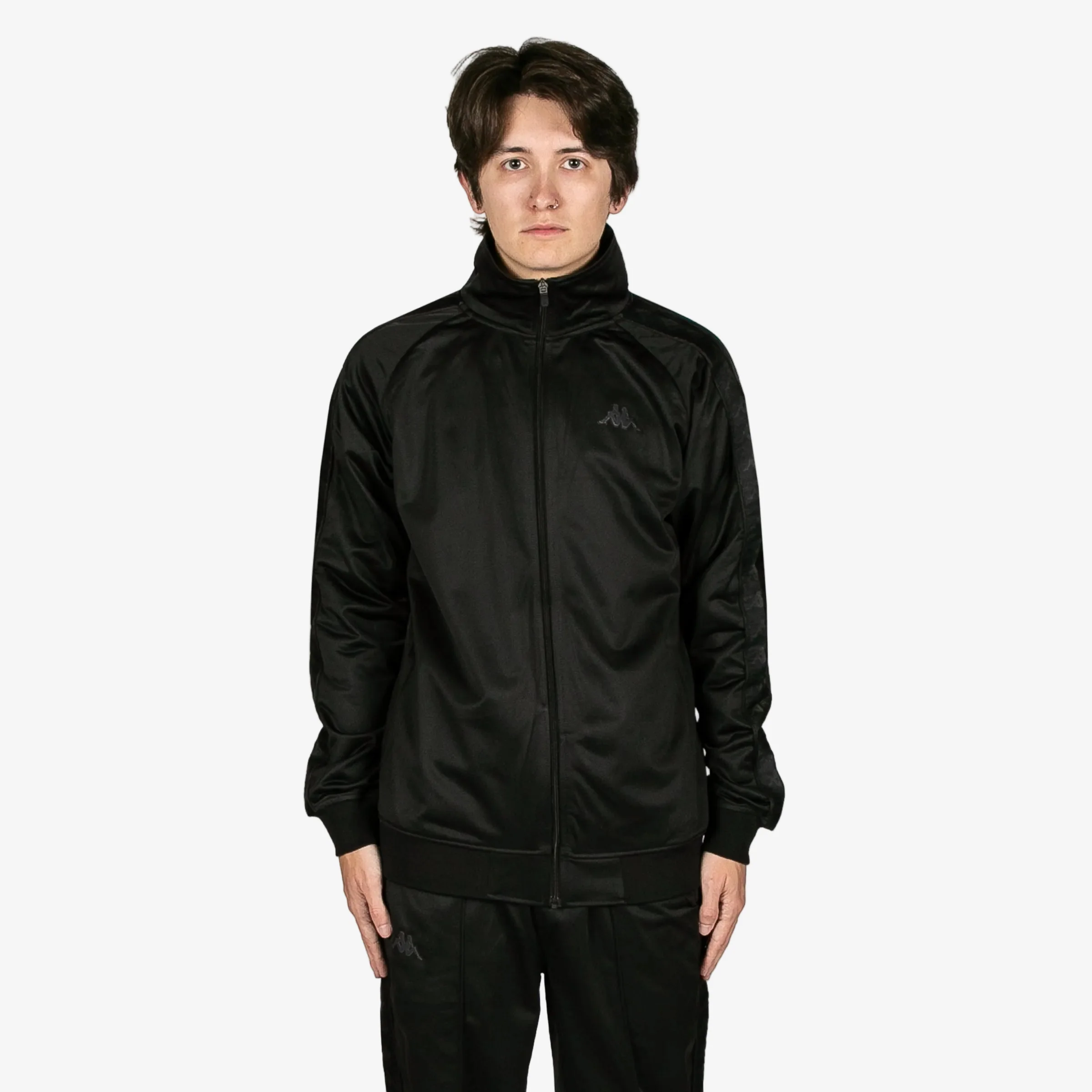 222 Banda Anniston Track Jacket - Black / Jet Black - Image 5