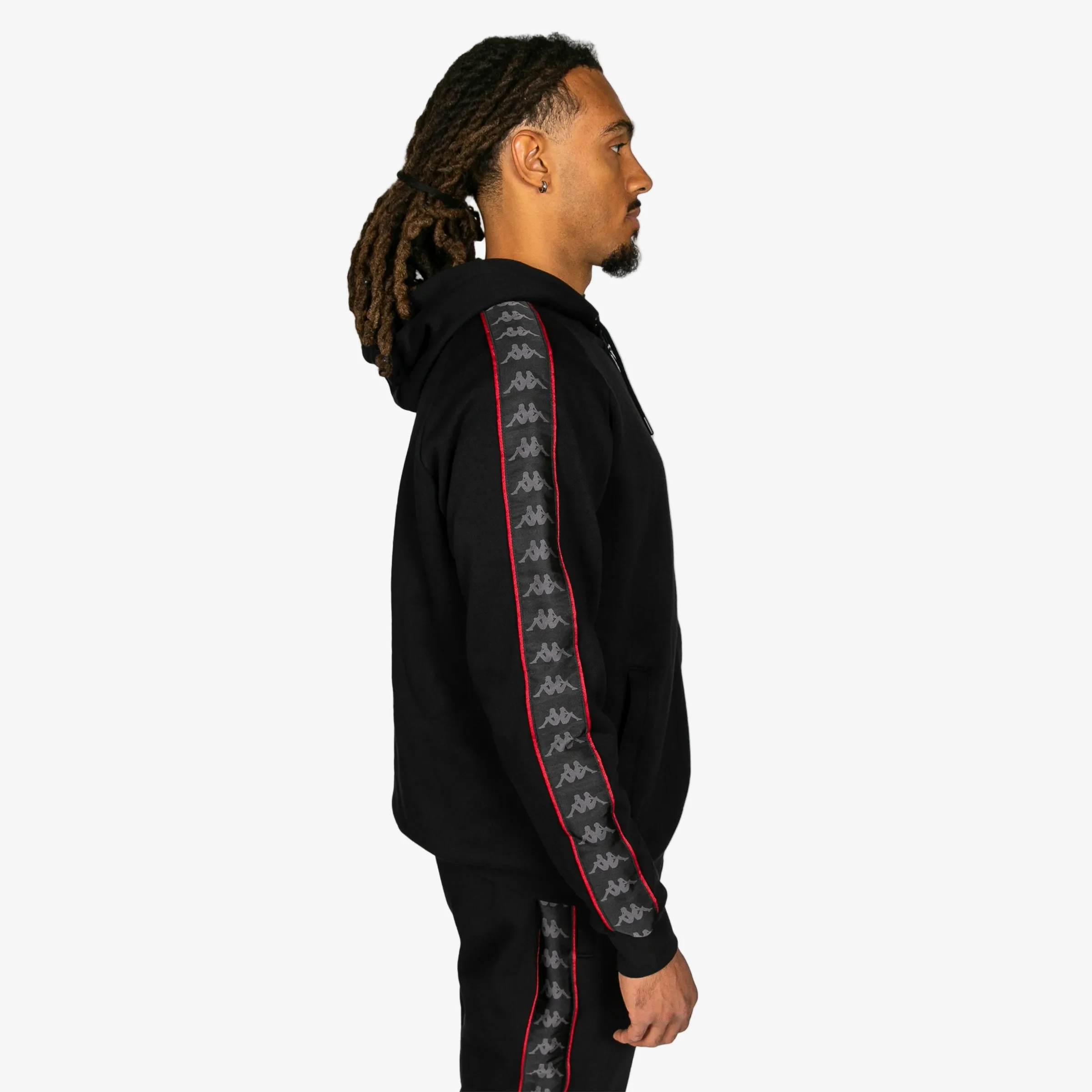 222 Banda Madison 2 Hoodie - Black Red Racing White - Image 2
