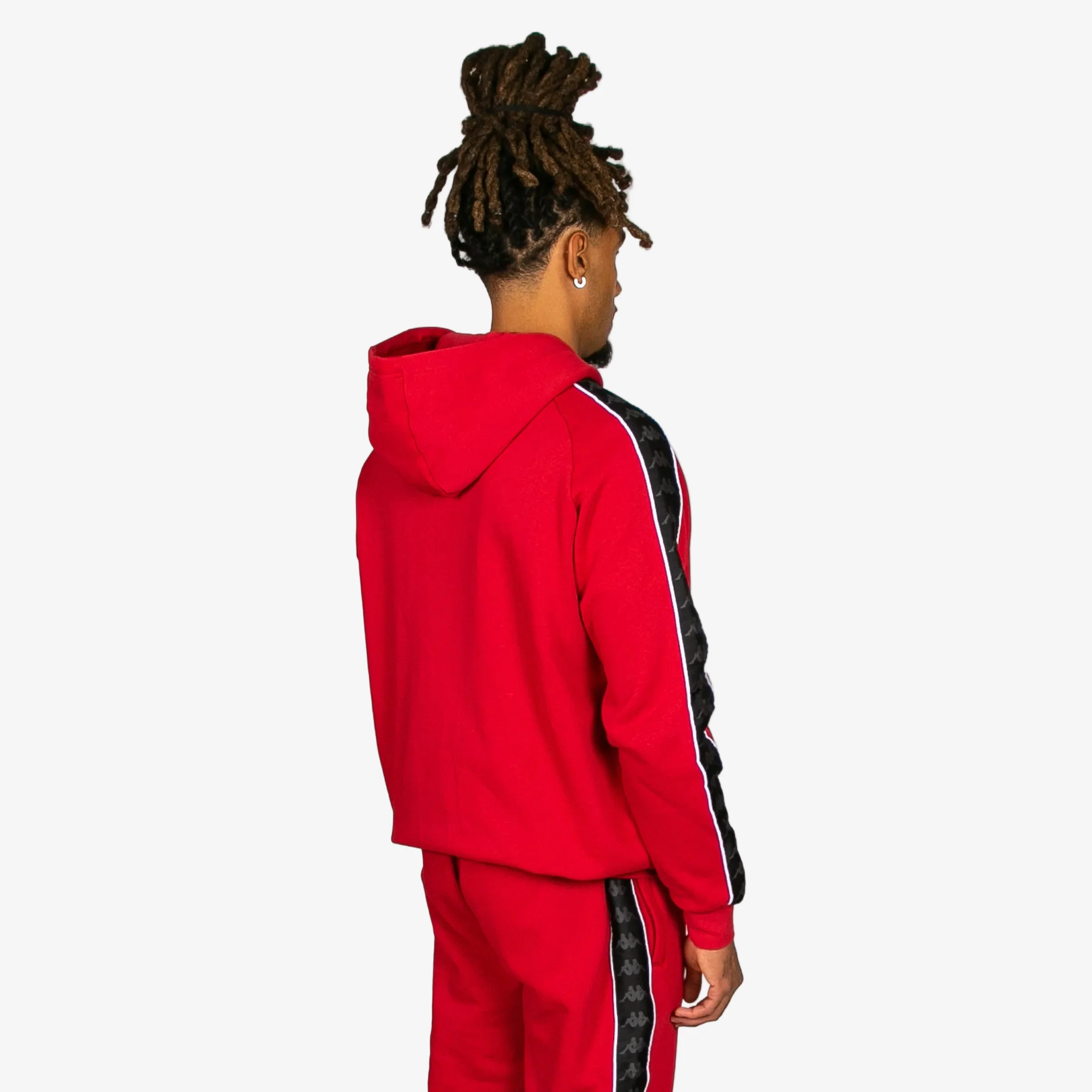 222 Banda Madison 2 Hoodie - Red Racing Black White - Image 3