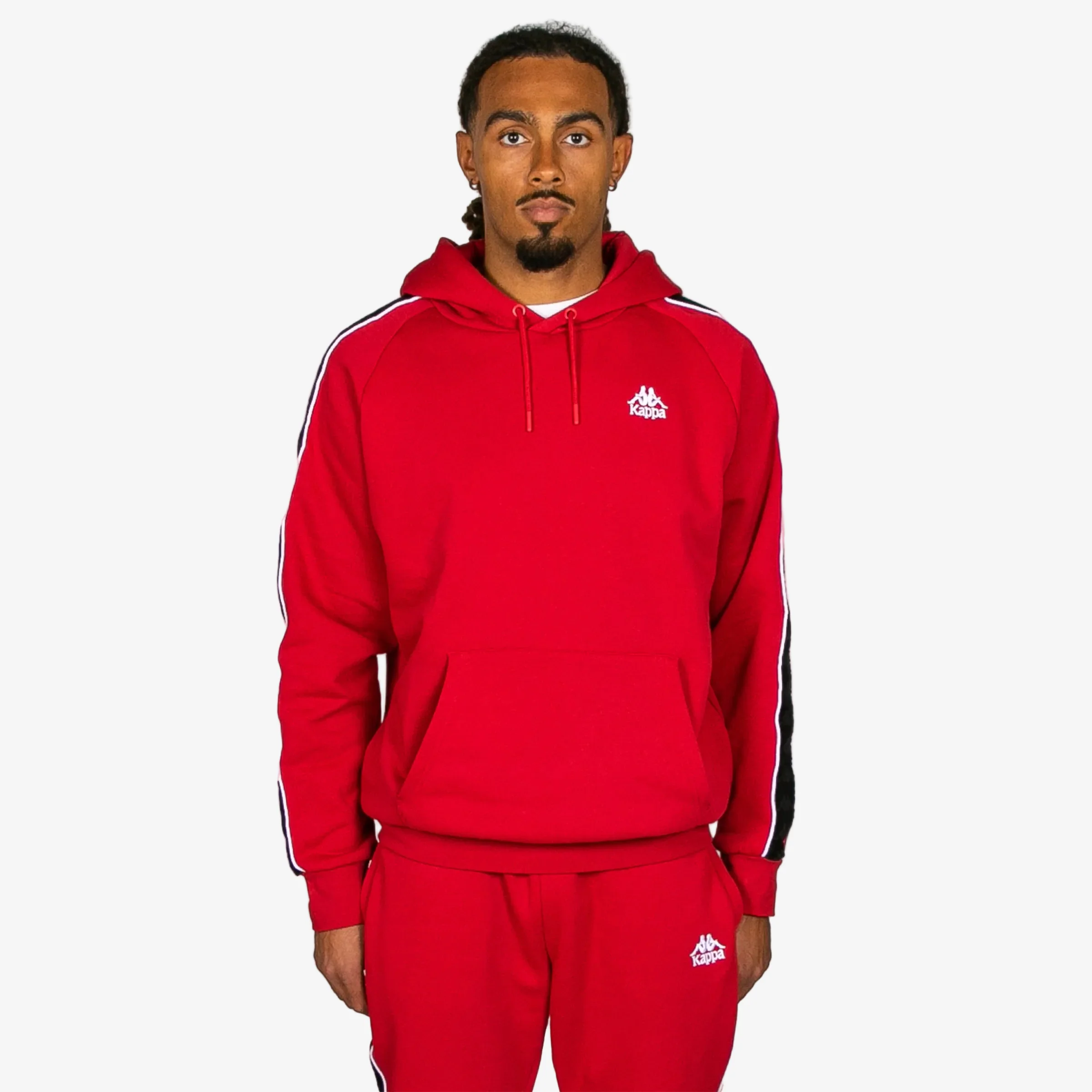 222 Banda Madison 2 Hoodie - Red Racing Black White - Image 4
