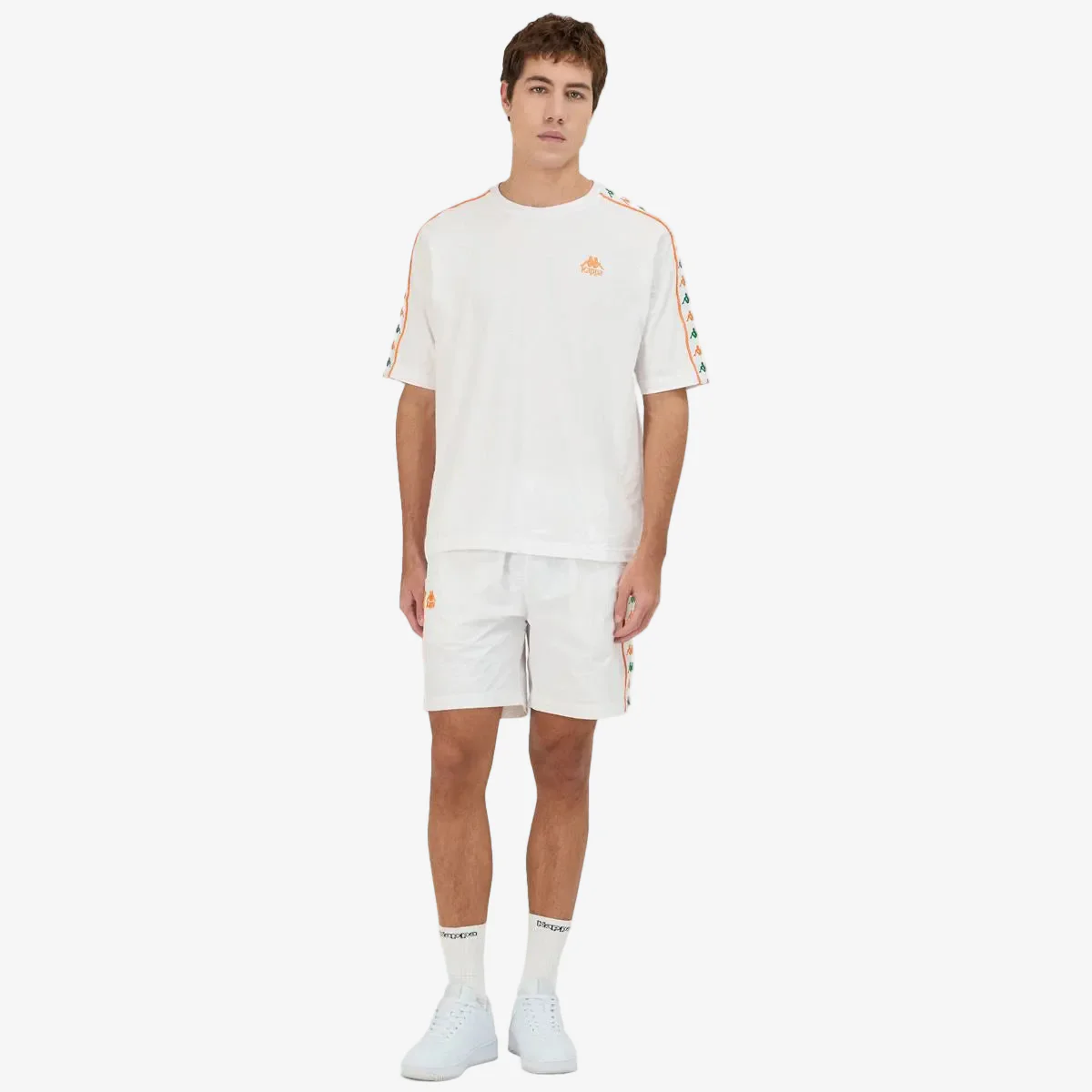 222 Banda Nardo Shorts - White Green Tee Orange - Image 4