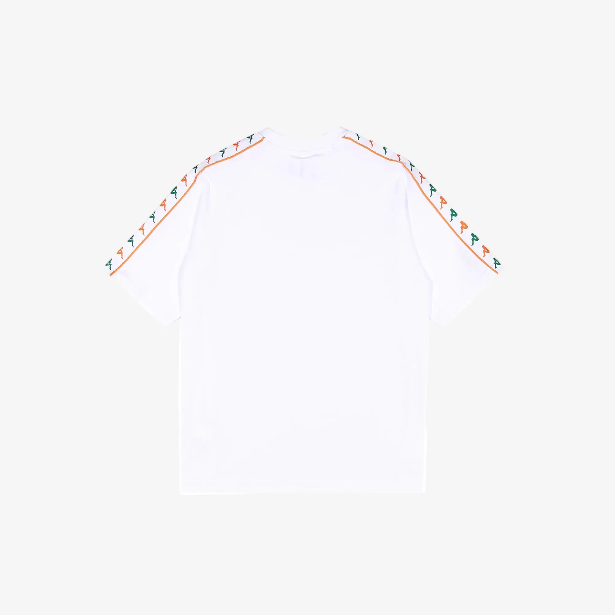 222 Banda Ninon T-Shirt - White Green Tee Orange - Image 4