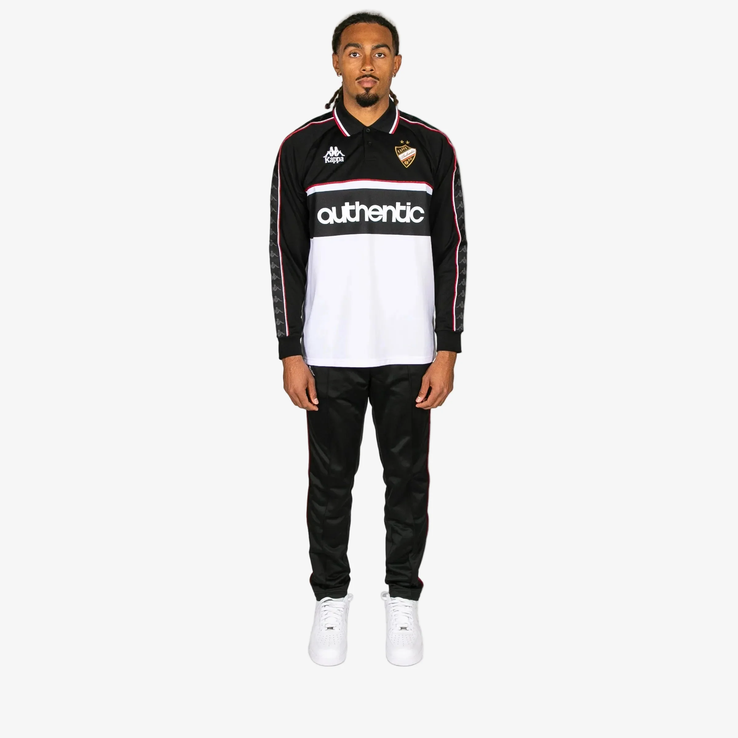 222 Banda Onika Long Sleeve Jersey - Black White Red Racing - Image 6