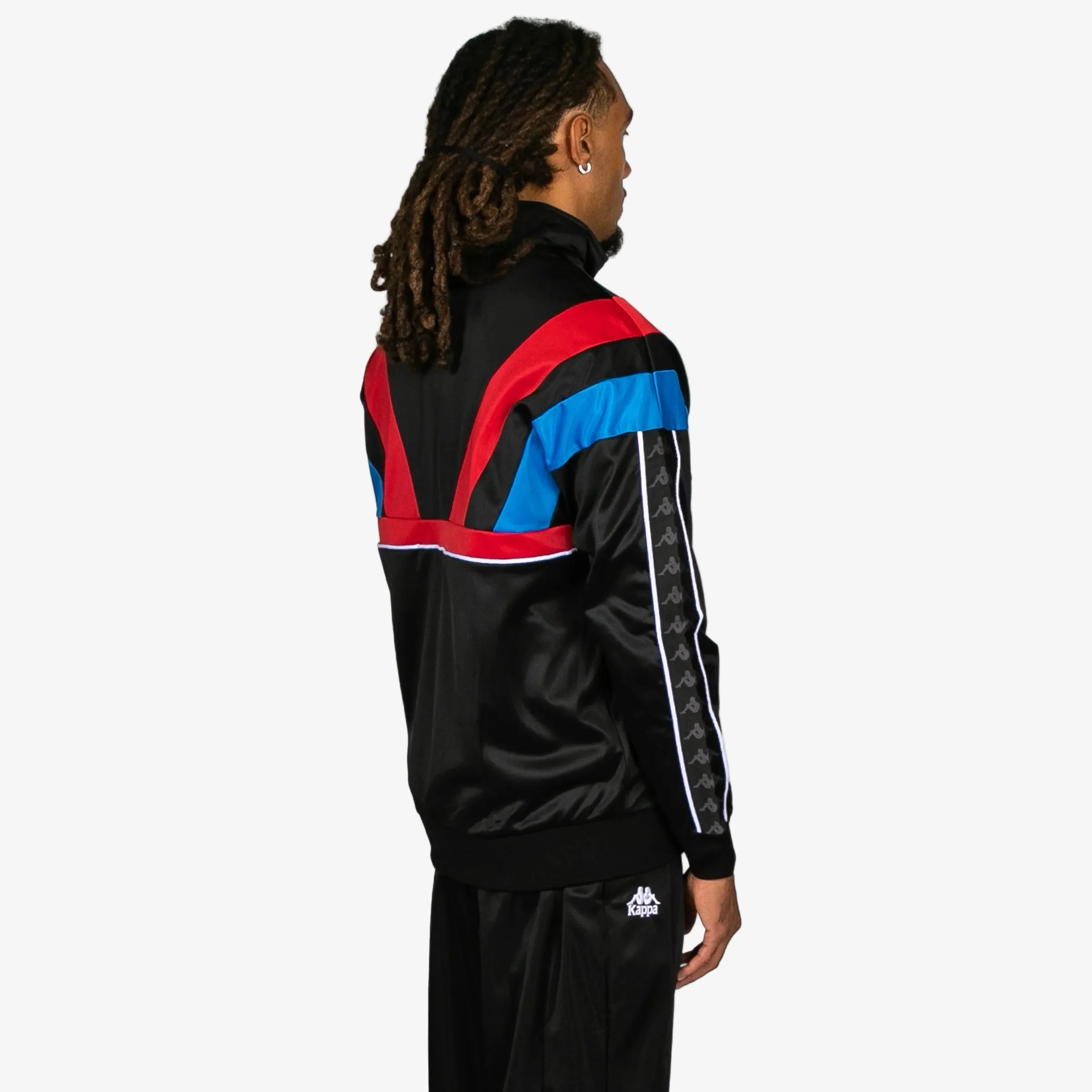 222 Banda Orlando Zip Up Fleece - Black Red Racing Blue Sea - Image 3
