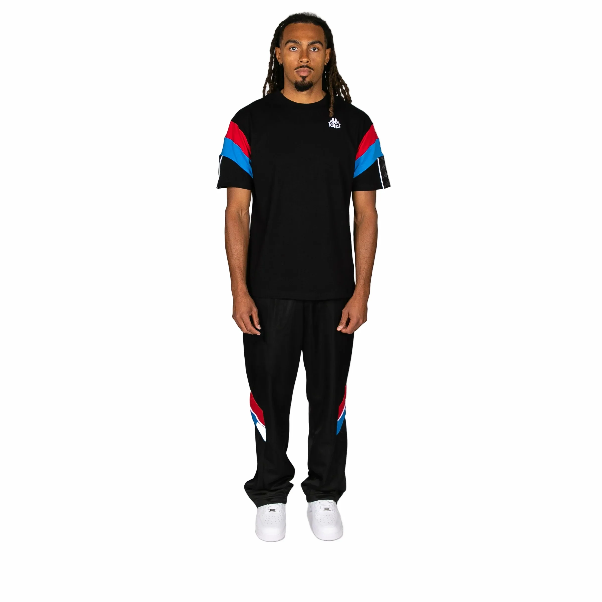 222 Banda Otto T-Shirt - Black Red Racing Blue Sea - Image 5