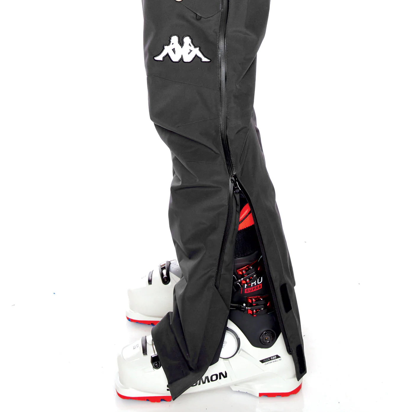 6Cento 622P US Full Zip Ski Pants - Black - Image 4
