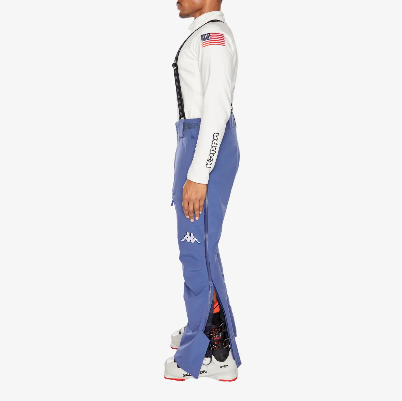 6Cento 622P US Full Zip Ski Pants - Blue Fiord - Image 4