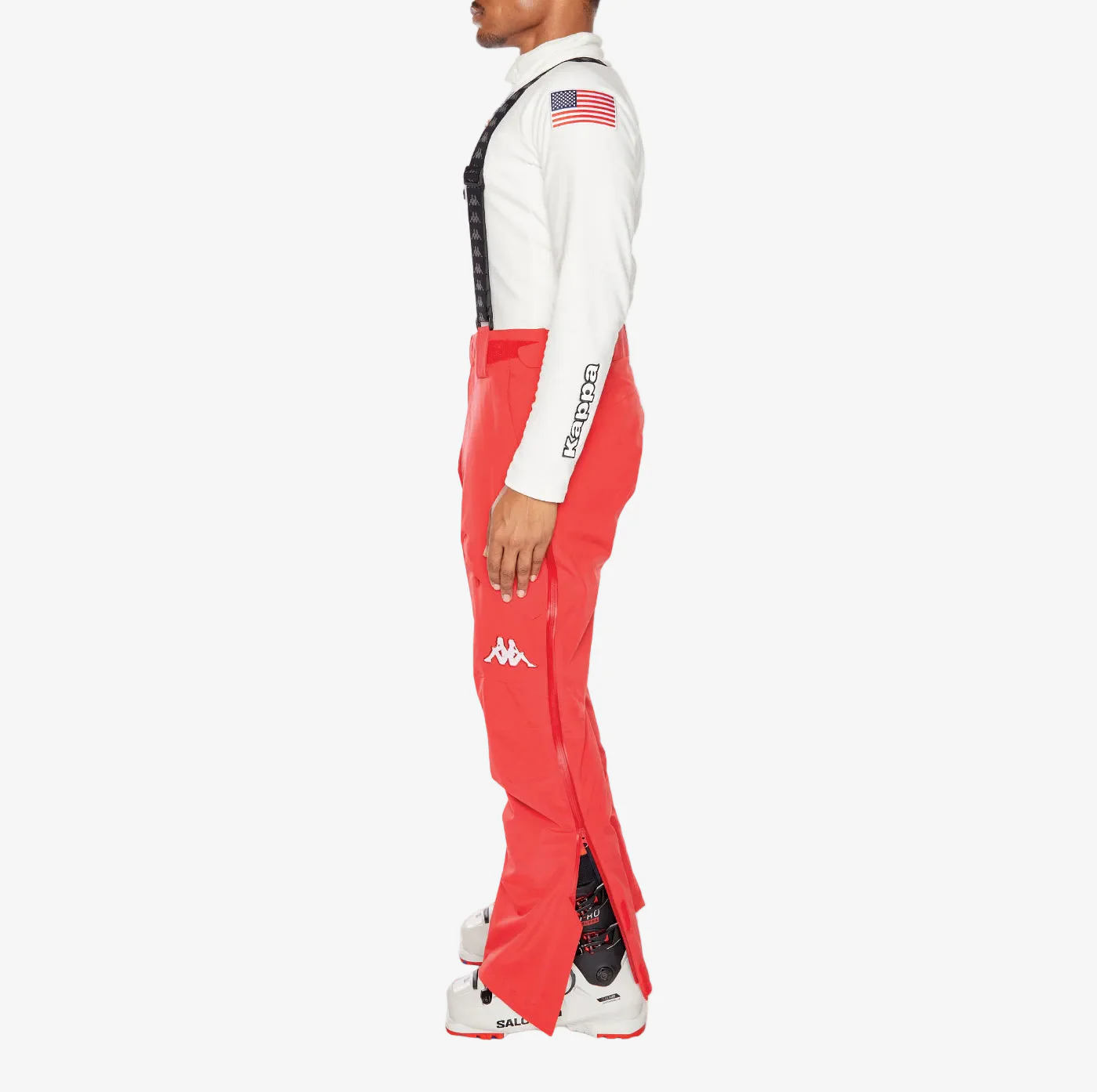 6Cento 622P US Full Zip Ski Pants - Red - Image 4