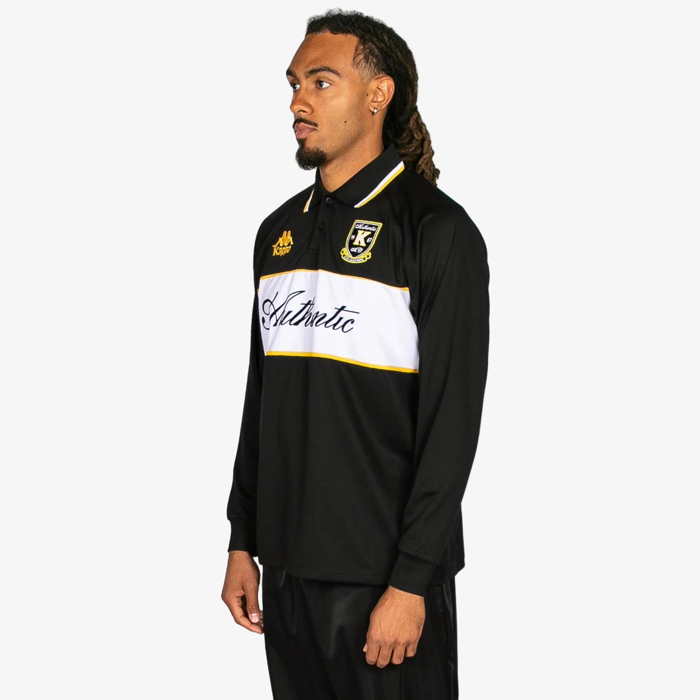 Authentic Odran Long Sleeve Jersey - Black Yellow Spectra White - Image 2